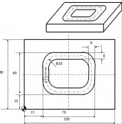 數控加工中心編程實例-凹槽加工