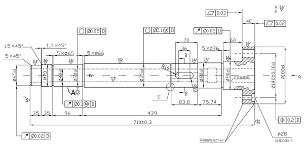 數控加工中心主軸內部結構圖